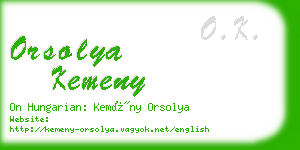orsolya kemeny business card